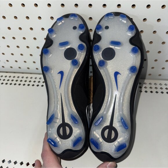 Nike Tiempo Legend 10 Elite FG Mens Soccer Cleats Size 7 Black Blue DV4328-040 - Picture 7 of 8